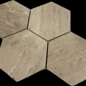 Mozaïek Travertin Hexagon 150x150x10mm