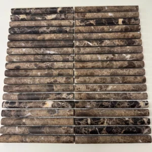 Kit Kat Marron Emperador Bull Nose Mozaïek 151x30x15mm