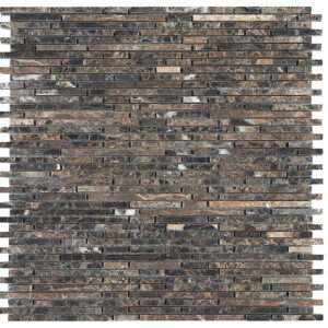 Mozaïek Marmer Marron Emperador strips 5mm