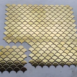 Glasmozaïek Waaier Gold