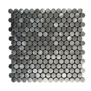 Mozaïek reflections Gun Metal Penny Round 19mm